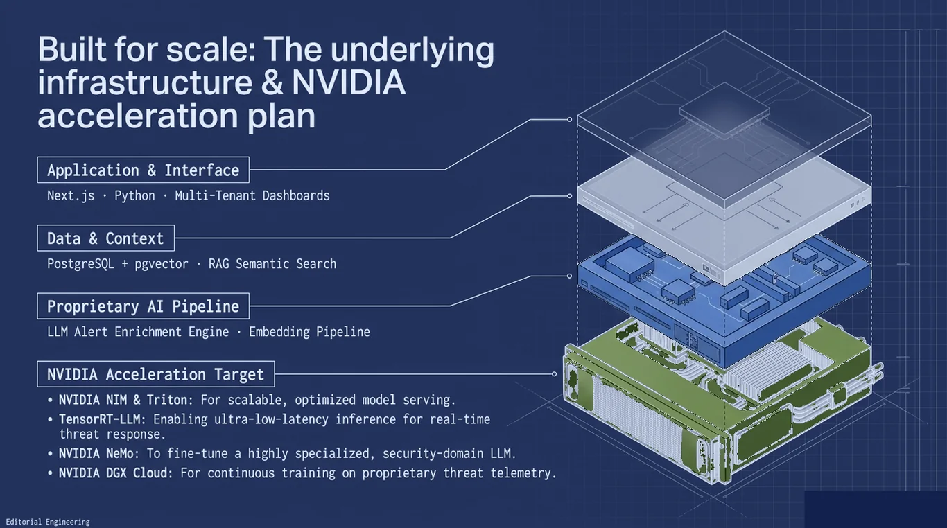 Diagrama da infraestrutura e plano de aceleração com NVIDIA: NIM, TensorRT-LLM, NeMo e DGX Cloud